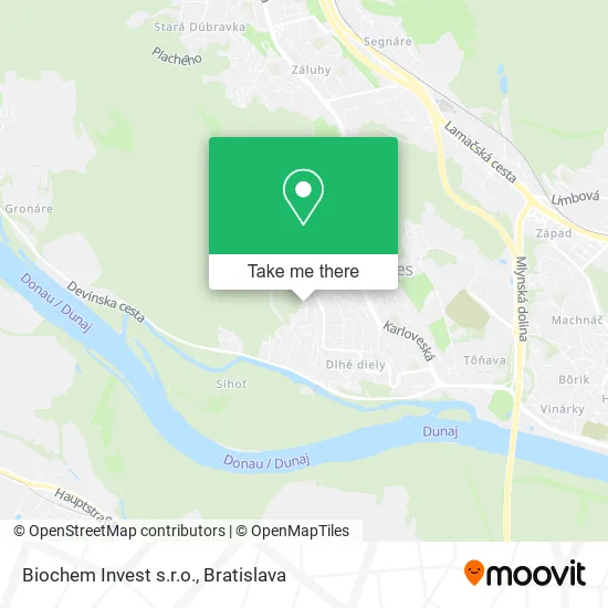 Biochem Invest s.r.o. map