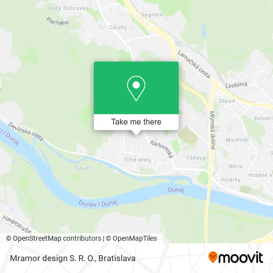 Mramor design S. R. O. map