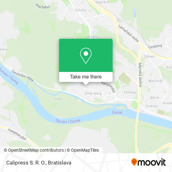 Calipress S. R. O. map