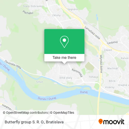 Butterfly group S. R. O. map