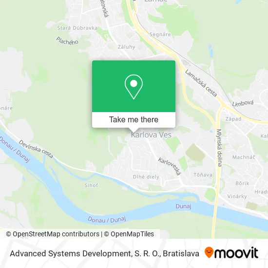 Advanced Systems Development, S. R. O. map