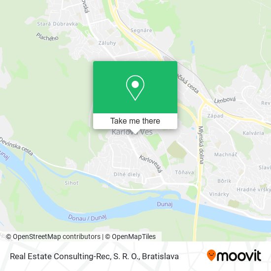 Real Estate Consulting-Rec, S. R. O. map