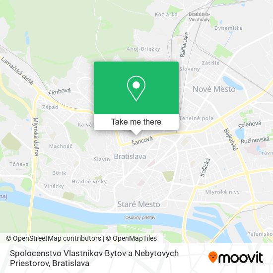 Spolocenstvo Vlastnikov Bytov a Nebytovych Priestorov map