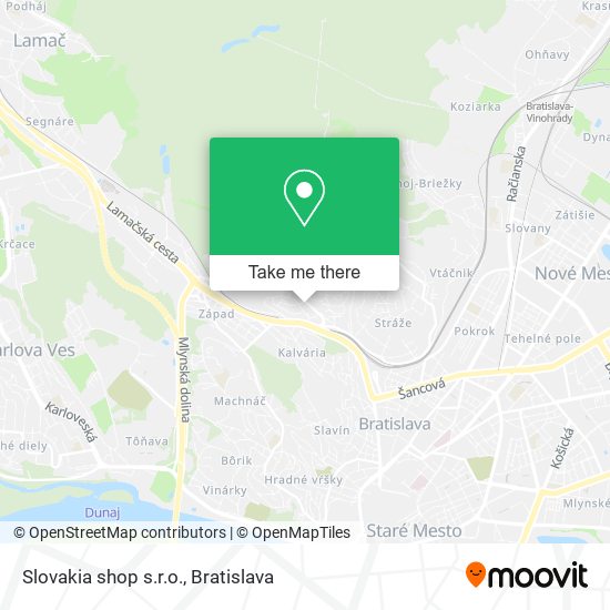 Slovakia shop s.r.o. map