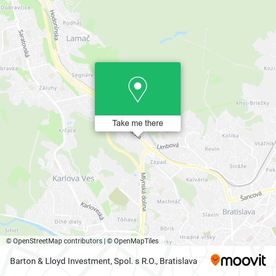 Barton & Lloyd Investment, Spol. s R.O. map
