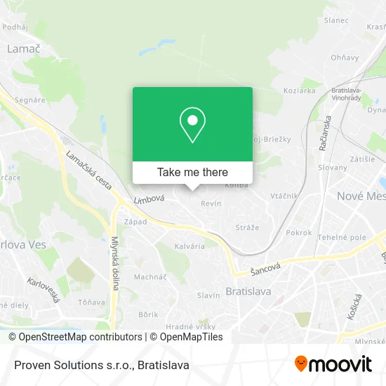 Proven Solutions s.r.o. map