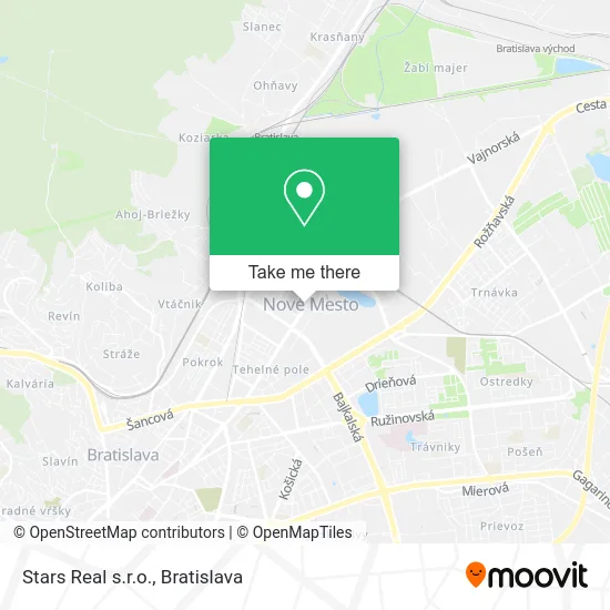 Stars Real s.r.o. map