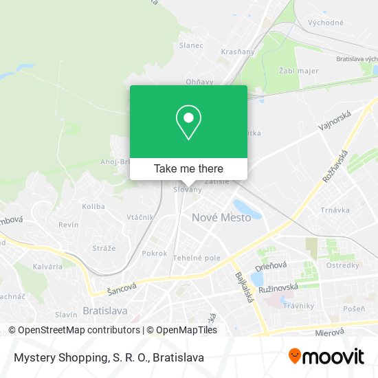 Mystery Shopping, S. R. O. map