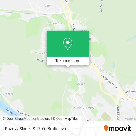 Ruzovy Slonik, S. R. O. map