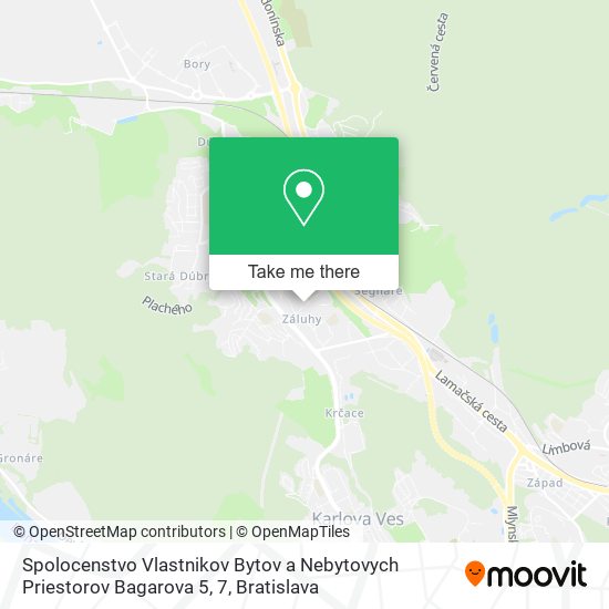 Spolocenstvo Vlastnikov Bytov a Nebytovych Priestorov Bagarova 5, 7 map