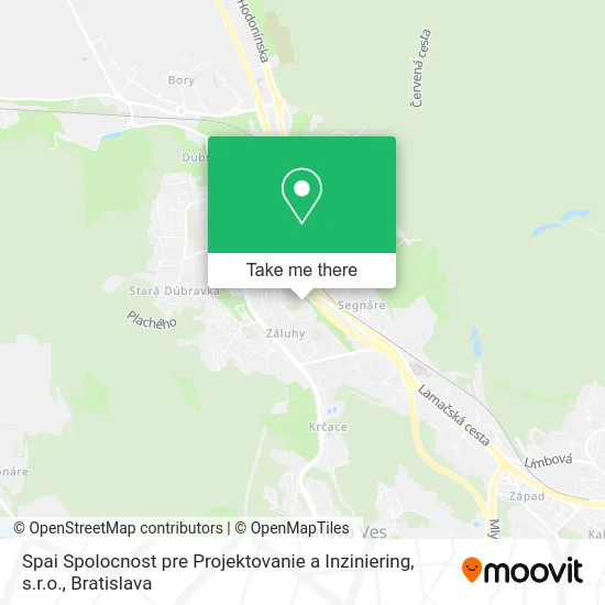 Spai Spolocnost pre Projektovanie a Inziniering, s.r.o. map