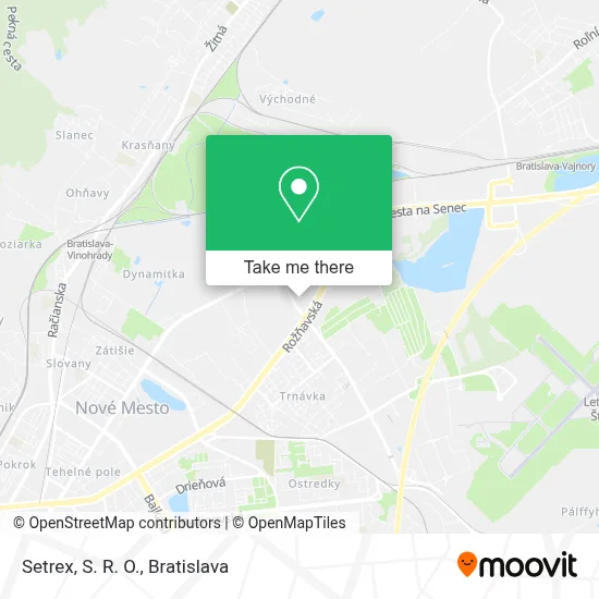 Setrex, S. R. O. map