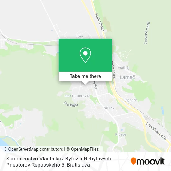 Spolocenstvo Vlastnikov Bytov a Nebytovych Priestorov Repasskeho 5 map