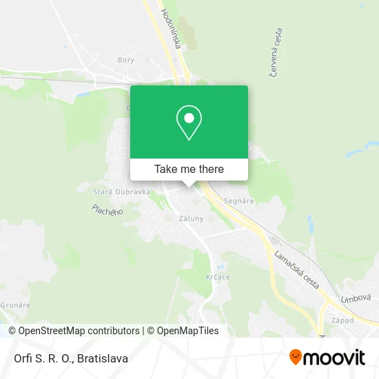 Orfi S. R. O. map