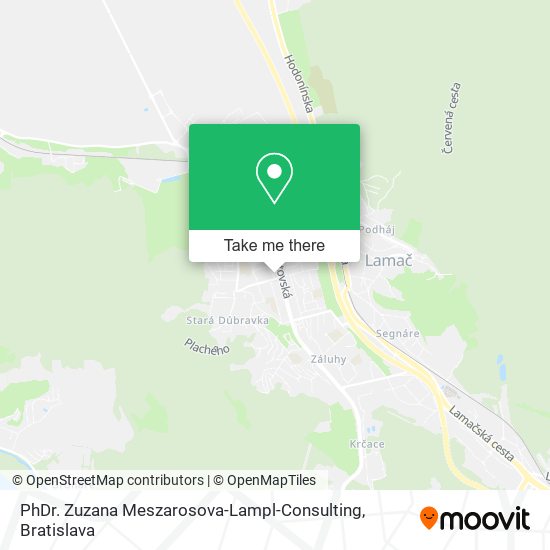 PhDr. Zuzana Meszarosova-Lampl-Consulting map