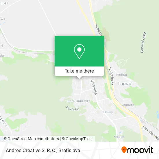 Andree Creative S. R. O. map