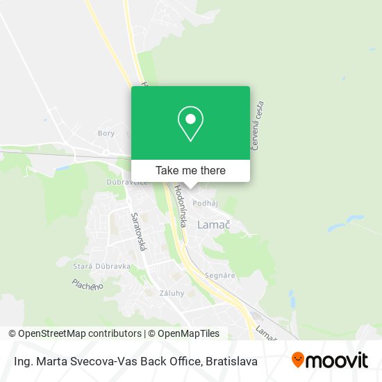 Ing. Marta Svecova-Vas Back Office map