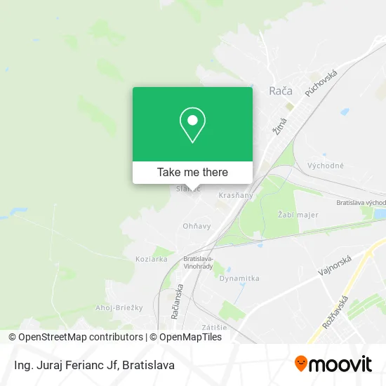 Ing. Juraj Ferianc Jf map