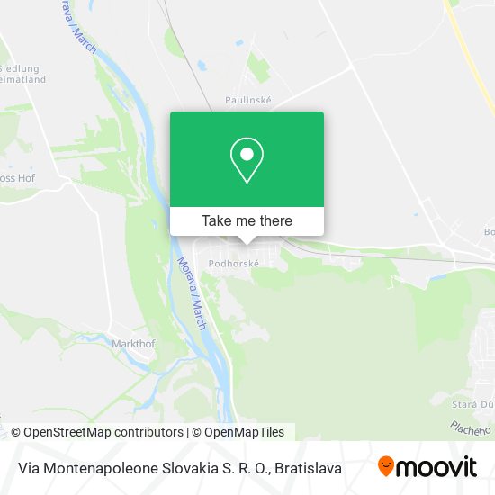Via Montenapoleone Slovakia S. R. O. map