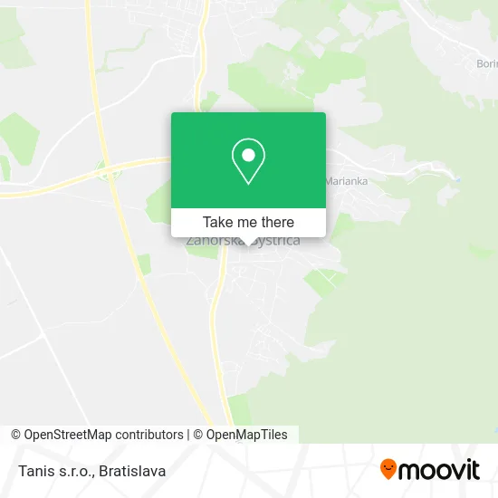 Tanis s.r.o. map