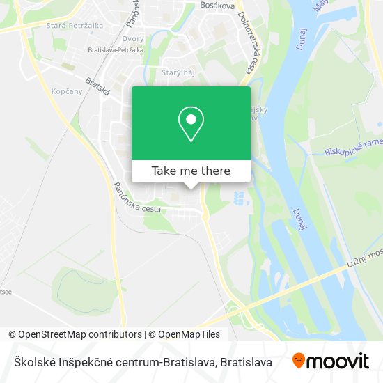 Školské Inšpekčné centrum-Bratislava map