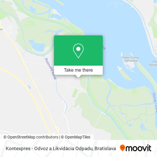 Kontexpres - Odvoz a Likvidácia Odpadu map