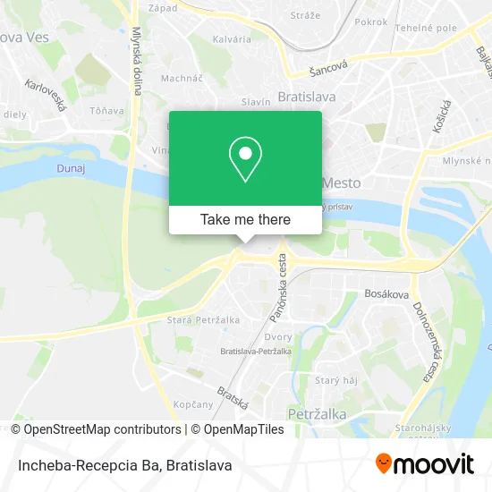 Incheba-Recepcia Ba map