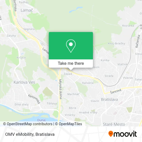 OMV eMobility map