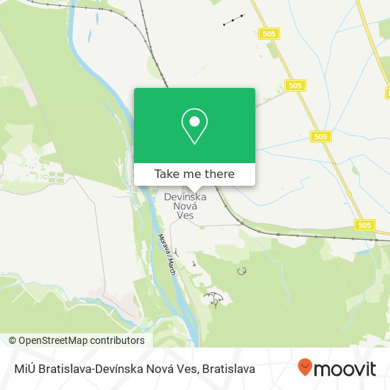 MiÚ Bratislava-Devínska Nová Ves map