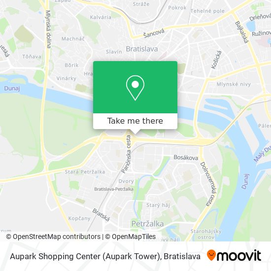 Aupark Shopping Center (Aupark Tower) map