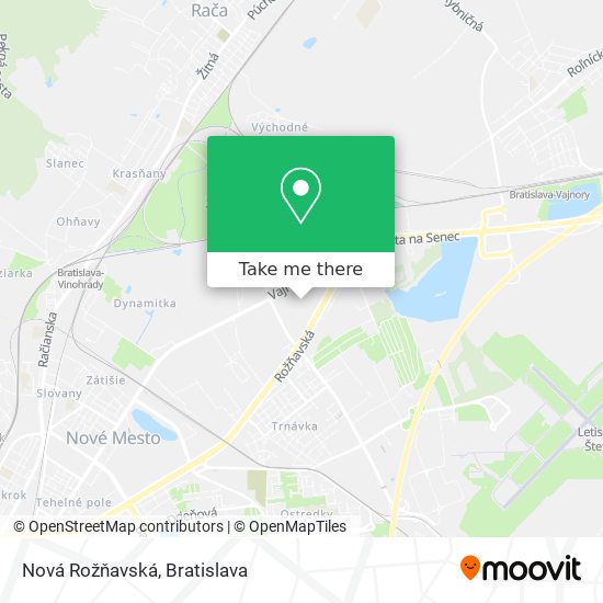 Nová Rožňavská map