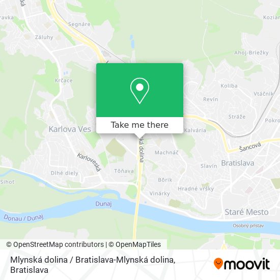 Mlynská dolina / Bratislava-Mlynská dolina map