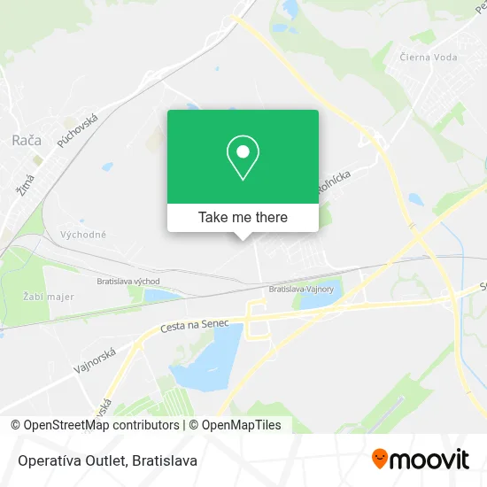 Operatíva Outlet map