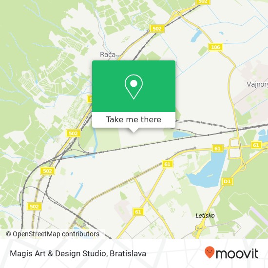 Magis Art & Design Studio map