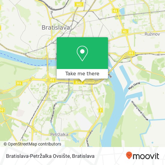 Bratislava-Petržalka Ovsište map