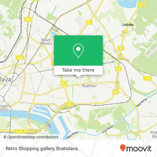 Retro Shopping gallery map