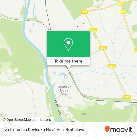 Žel. stanica Devínska Nová Ves map