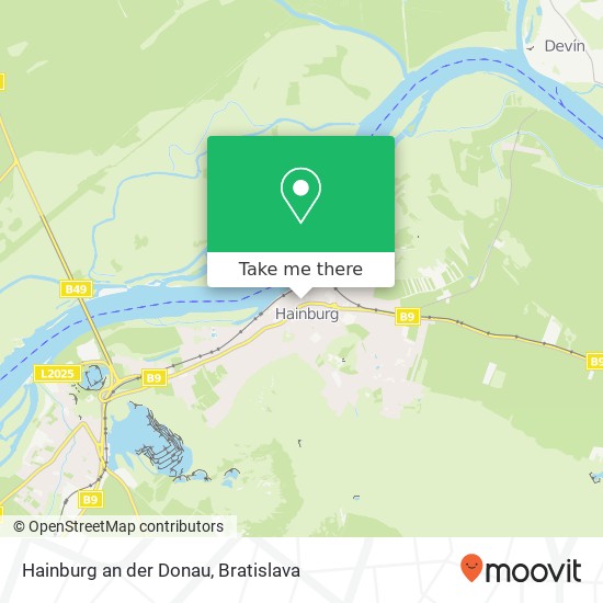 Hainburg an der Donau map