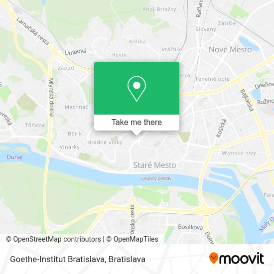 Goethe-Institut Bratislava map