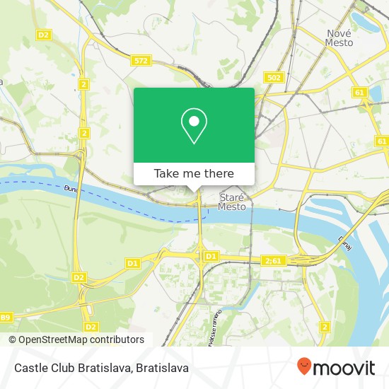 Castle Club Bratislava map