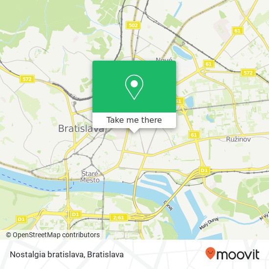 Nostalgia bratislava map