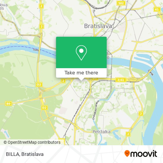 BILLA map