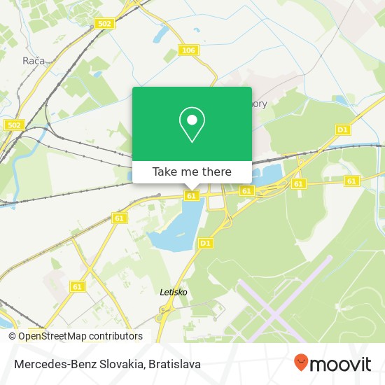 Mercedes-Benz Slovakia map