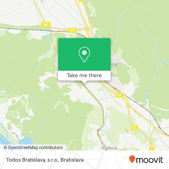 Todos Bratislava, s.r.o. map