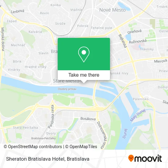 Sheraton Bratislava Hotel map
