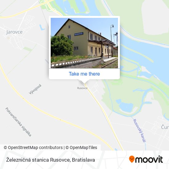 Železničná stanica Rusovce map