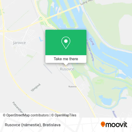 Rusovce (námestie) map