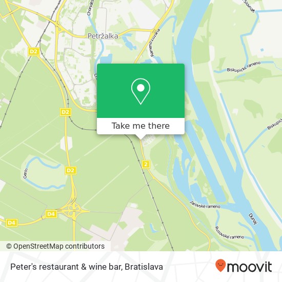 Peter's restaurant & wine bar map