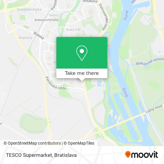 TESCO Supermarket map