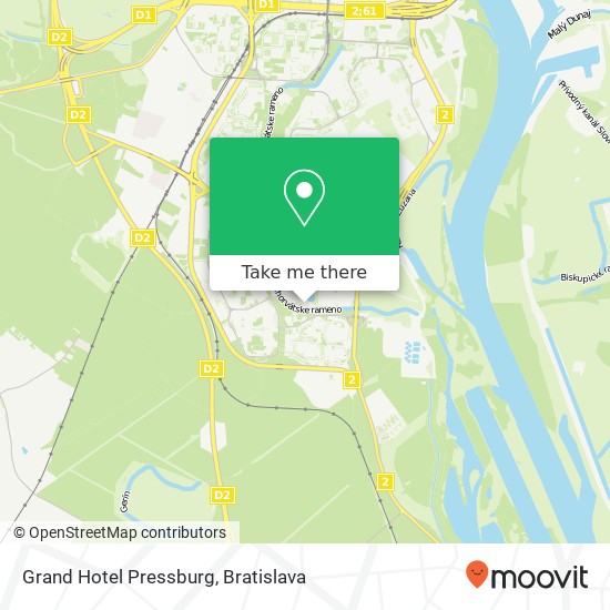 Grand Hotel Pressburg map
